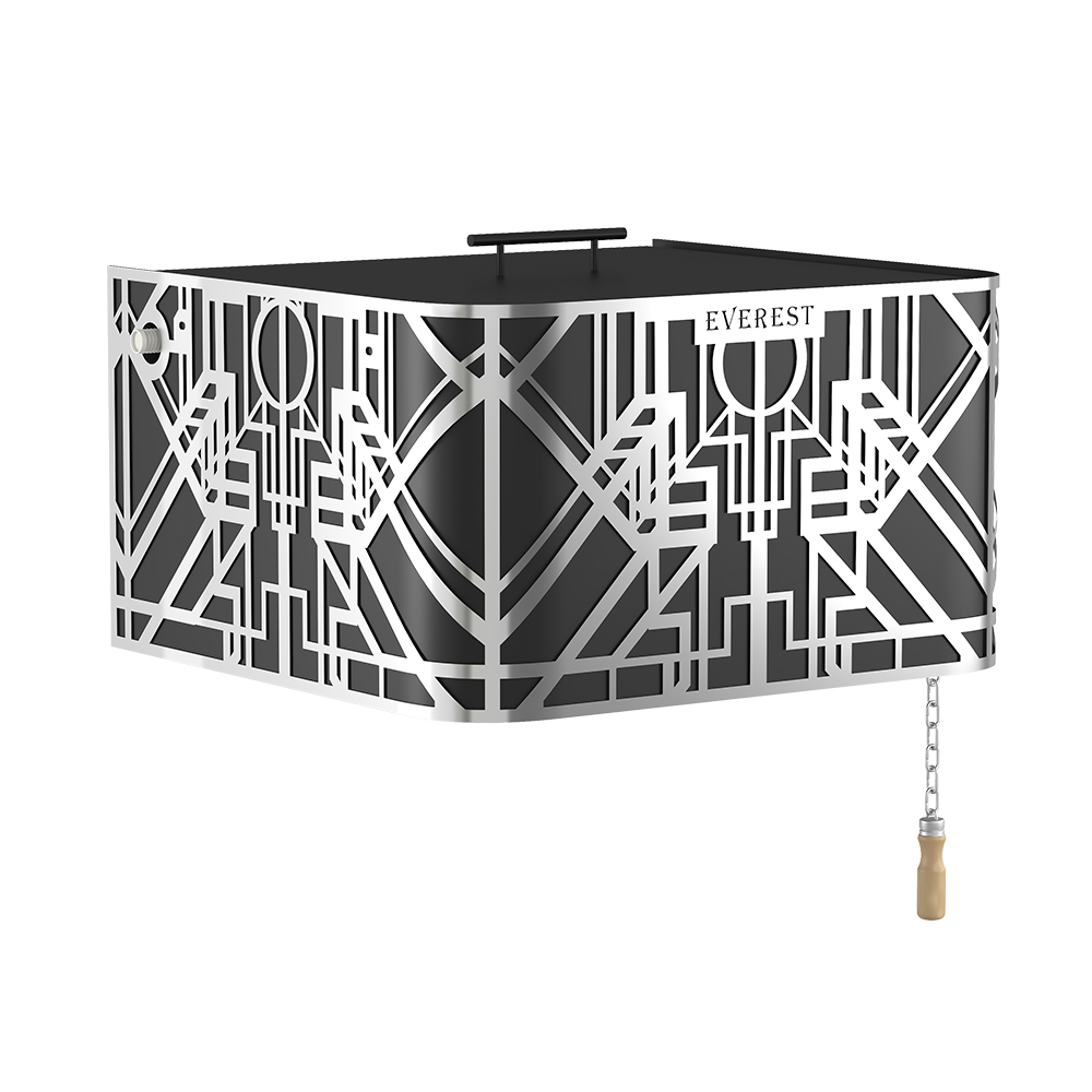 Обливное устройство EVEREST BLACK "GALAXY" INOX 35л 