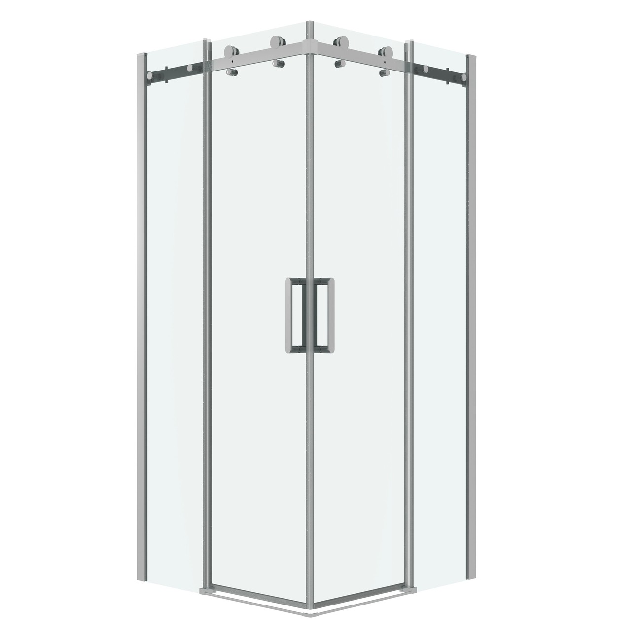 Душевое ограждение Grossman Classic 300.K33.04.9090.10.00 (90х90х195) квадрат,раздвижная,хром,стекло прозрачное, 2 места 