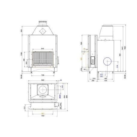 Каминная топка BRUNNER URFEUER 50/66 KITCHEN 