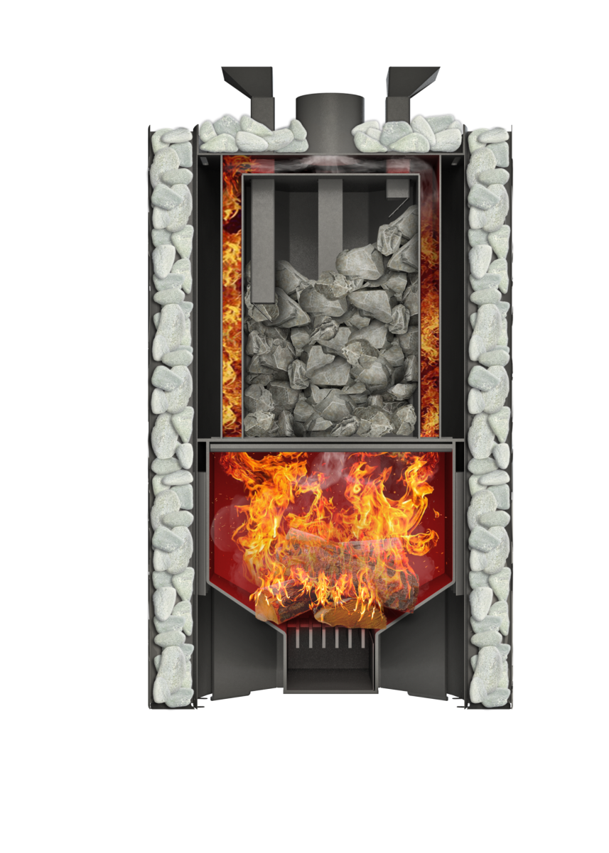 Дровяная печь для бани Grill’D Violet World Steel Romb Short Window Max Pro 