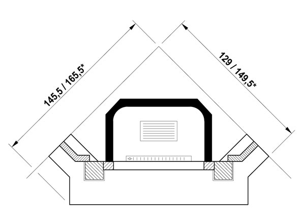 Облицовка BOLZANO CORNER (Palazzetti) 