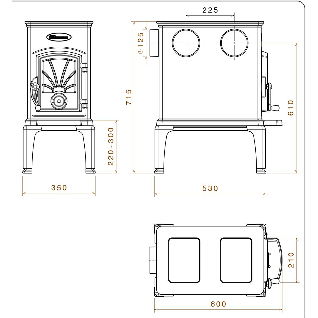 Печь Dovre 40CBS 