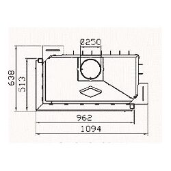 Каминная топка Hark Radiante 550/57 LH черная 