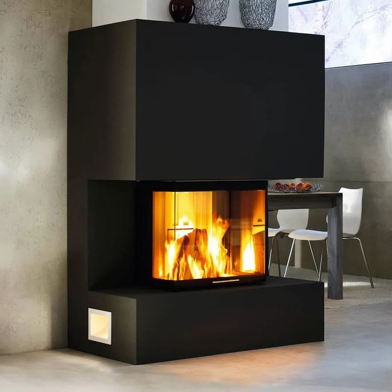 Каминная топка SPARTHERM Arte 3RL-60h чёрный шамот 