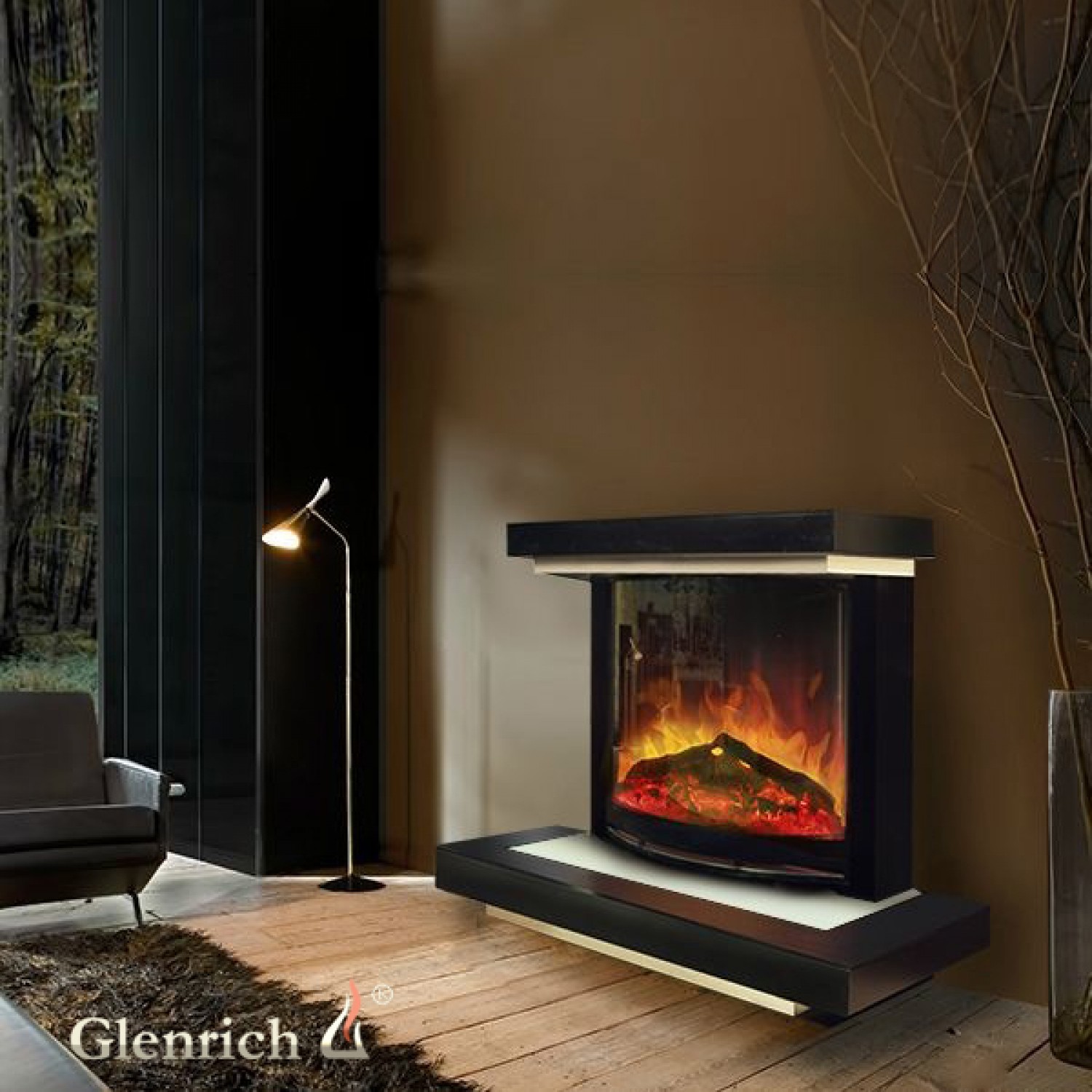 Электроочаг Glenrich Rondo S36 
