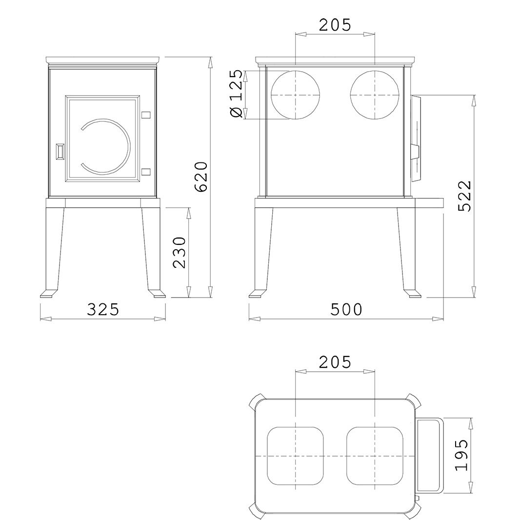 Печь Dovre 100CBS 