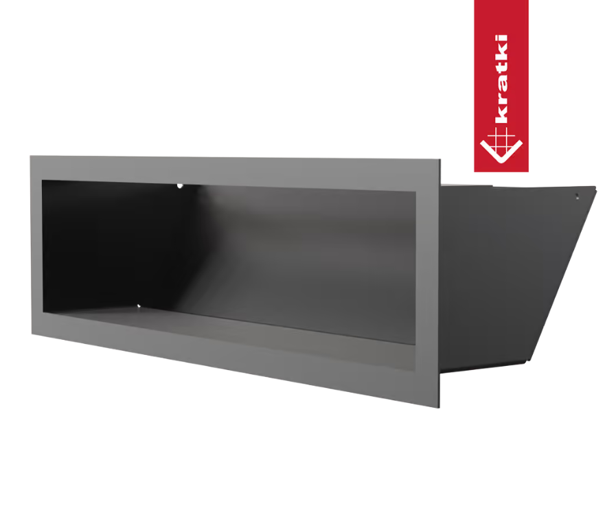 Решётка Kratki Luft 12x40 черная 