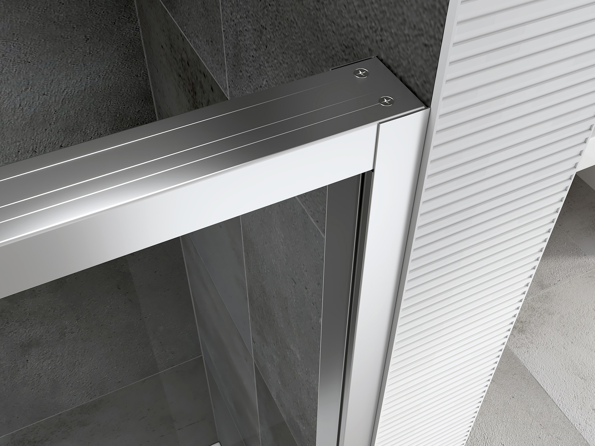 Душевой уголок Abber Komfort AG93120-S92, 120 х 90 см, стекло прозрачное, профиль хром 