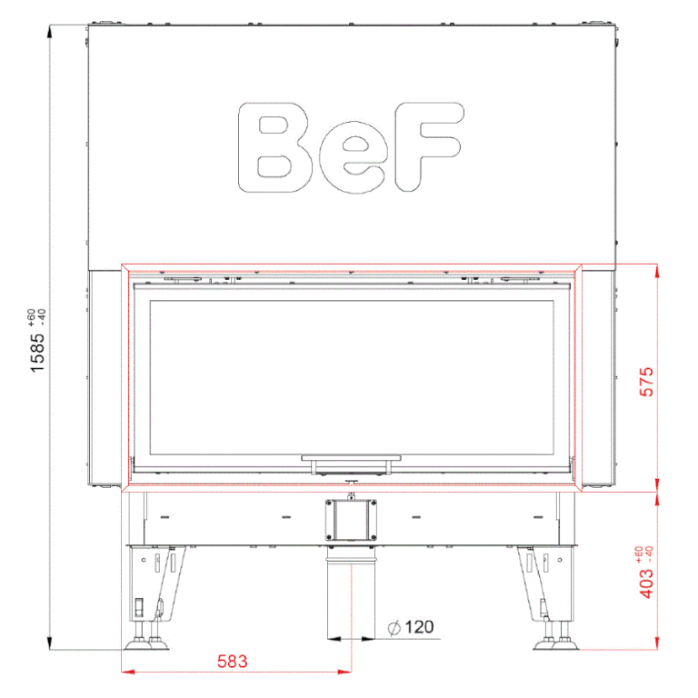 Каминная топка BeF Therm V 12 