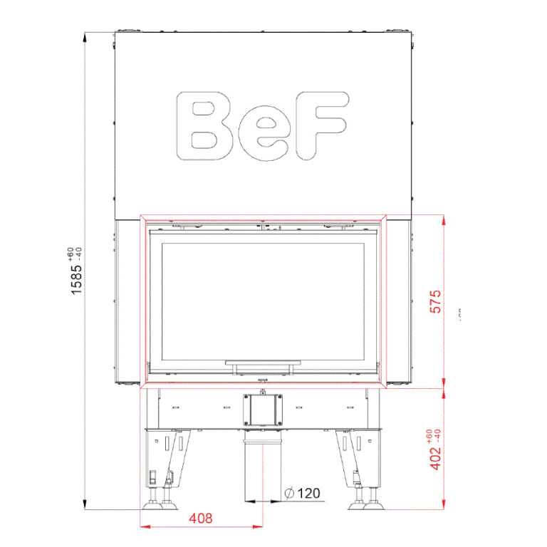 Каминная топка BEF FEEL V 8 