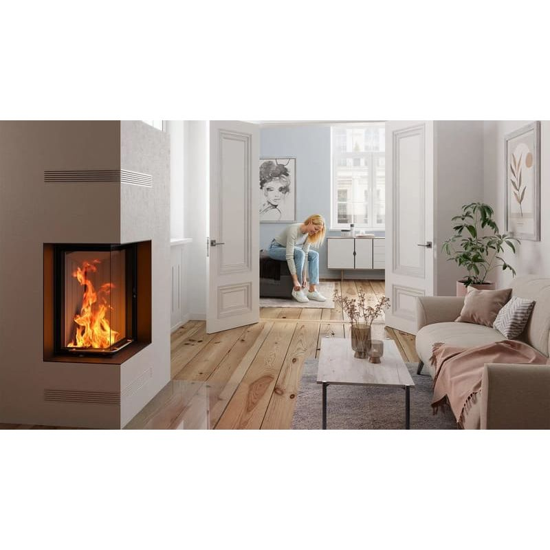 Каминная топка SPARTHERM Arte 2LRh-66 чёрный шамот 