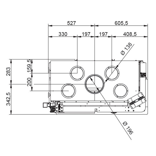 Каминная топка Palazzetti Ecomonoblocco WT 86R V13ET 