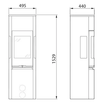 Печь камин Contura 596:2 Style 