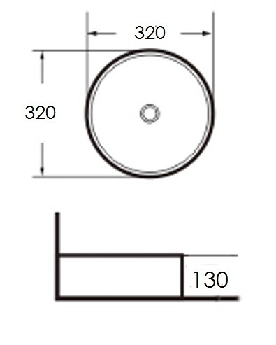 Раковина Grossman Classic GR-3021 (320х320х130) белая,1 место 