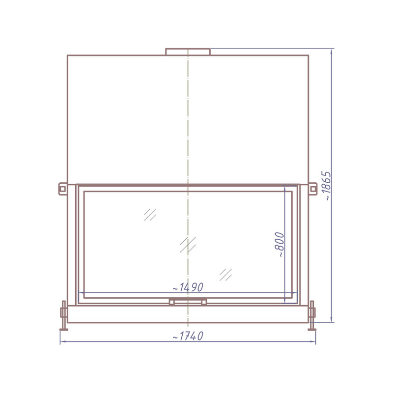 Каминная топка STAV DF 1500W 