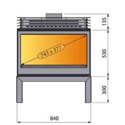 Печь LCI 9 G4 Stove (Liseo Castiron) 