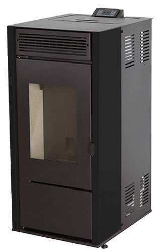 Пеллетная печь-камин Tim Sistem Rittium 7 metal ( 8KW) черная 