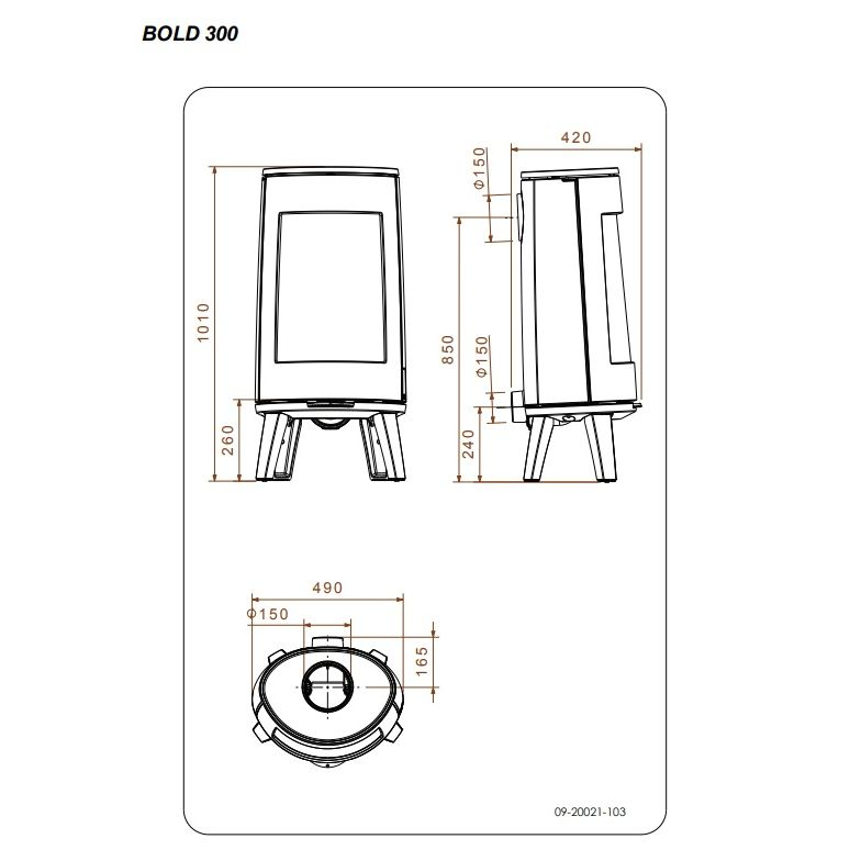 Печь Dovre Bold 300 E 