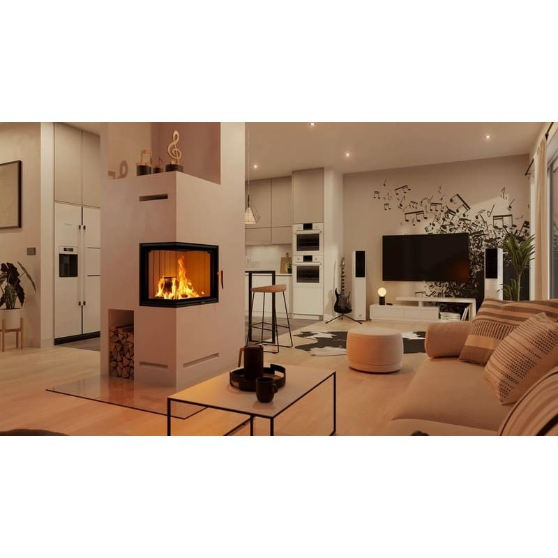 Каминная топка SPARTHERM Varia 2L-55 чёрный шамот 