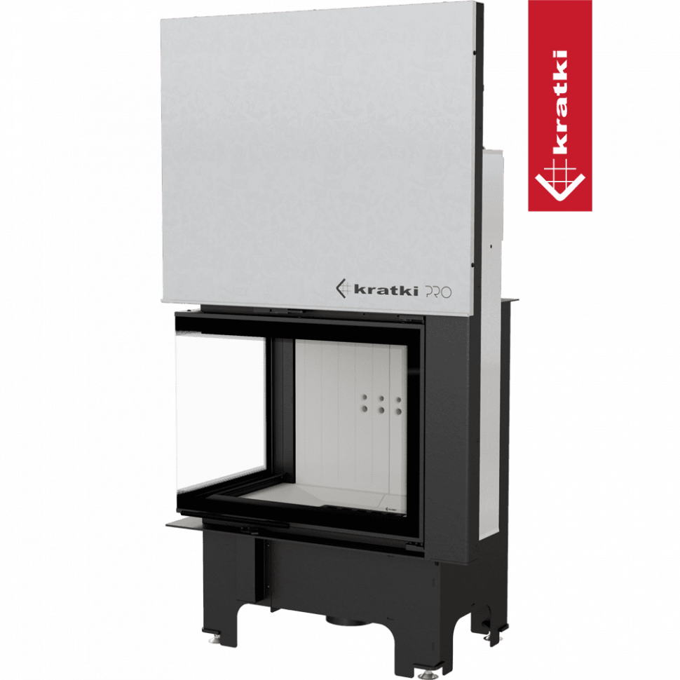 Топка Kratki PRO VNL/700/480 угловое стекло слева, гильотина 