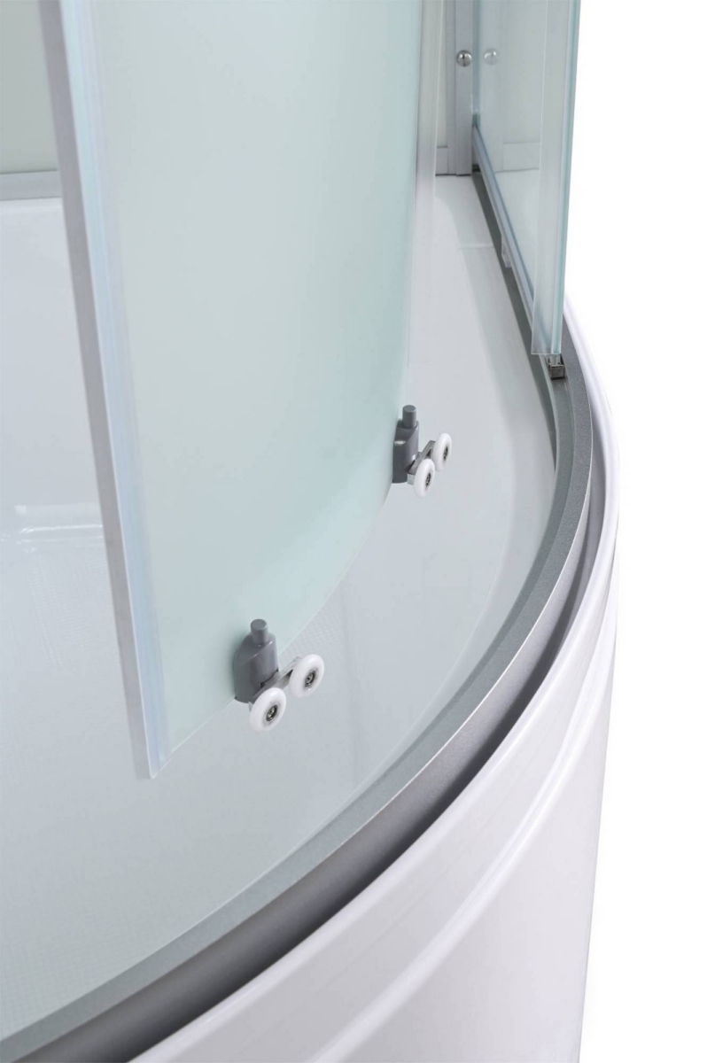 Душевая кабина AvaCan C5090 78325, 90 x 90 см, с крышей, поддон высокий, стекло матовое, профиль хром 