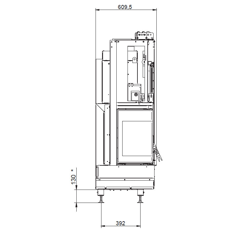 Каминная топка Palazzetti Ecomonoblocco WT 86L N13 