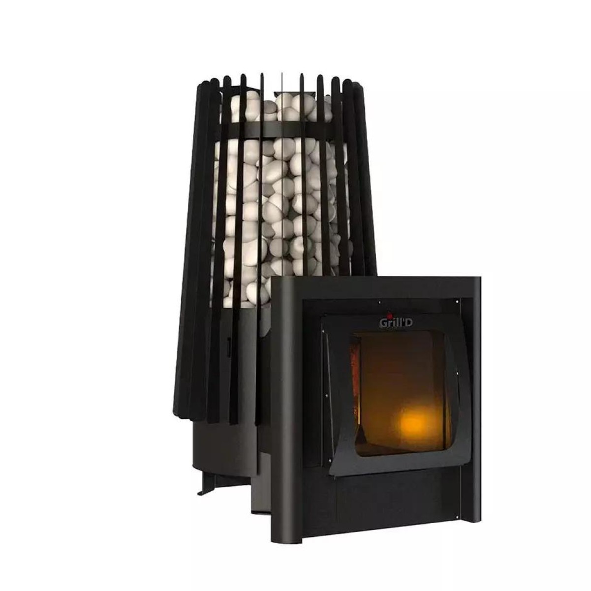 Дровяная печь для бани Grill’D Cometa Vega 180 Long Window Max 2025 