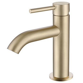 Смеситель Abber Wasser Kreis AF8110G, для раковины, цвет золото матовое 