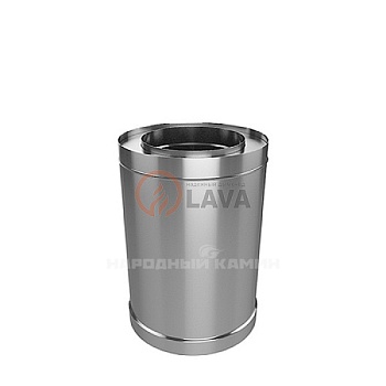 LAVA Труба-сэндвич 180/250, L=250, нерж. 439 (0,8)/439 (0,5) (ПЕРЛИТ) 