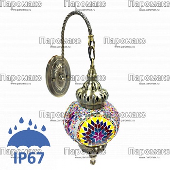 Бра Римма мозаичное в восточном стиле IP 67 12V 