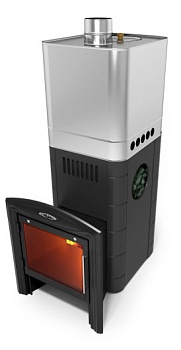 Печь для бани TMF Бирюса 2013 Carbon Витра ЗК антрацит 