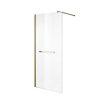 Душевая перегородка Niagara Nova NG-641-90GOLD (90х195) золото,стекло прозрачное,1 место 