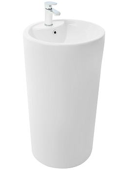 WW LEERBACH 4646 GL-WT Раковина напольная. 460х460х830 мм 