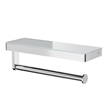Полотенцедержатель Black&White Gravity, GA-9603C, с полкой, хром 