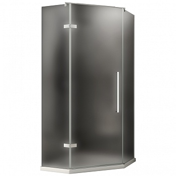 Душевой уголок Abber Ewiges Wasser, 90 х 90 х 195 см, стекло матовое, профиль хром, AG05090M 