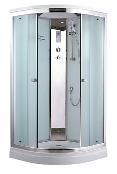 Душевая кабина Timo Comfort T-8801F Fabric Glass, стекло матовое, 100 x 100 см 