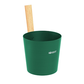 Шайка EVEREST 5л, алюминий GREEN (TG-49) 