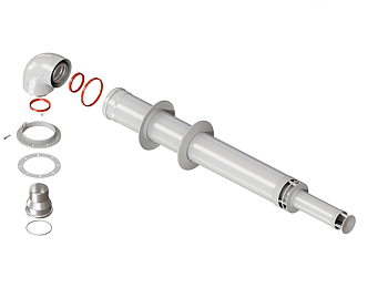 Комплект коаксиальный универсальный Royal Thermo 60/100 - 1000мм (+ old Navien Deluxe 75/100) 