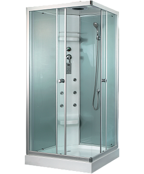 Душевая кабина Timo Lux TL-1504L/TL-1504R, 110 x 85 см, левая/правая, стекло прозрачное, профиль хром 
