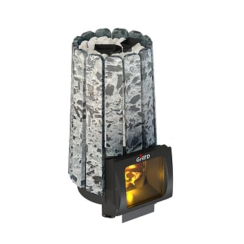 Дровяная печь для бани Grill’D Cometa Vega 240 Short Max Stone (Серпентинит) 
