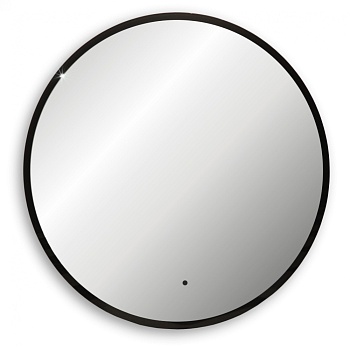 Зеркало Abber Mond AG6204SCB-0.77, 77 см, с подсветкой, бесконтактный выключатель, цвет черный 