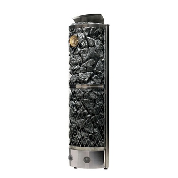 Пристенная печь для сауны IKI Wall 9 кВт (Встроенное управление, 8-16 м³, 140 кг камней) 