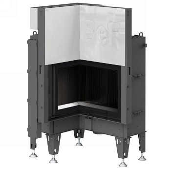 Топка BeF FLAT V6L, внутренний угол, гильотина,рамка черная 