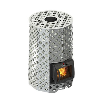 Дровяная печь для бани Grill’D Violet Steel Romb Short 