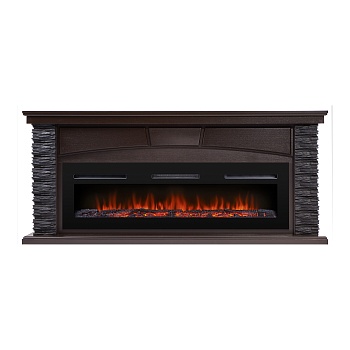 Портал Firelight Porto Long камень черный, шпон венге 