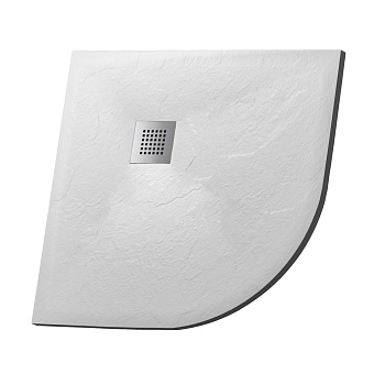 Душевой поддон Grossman Strong GR-S1100100 (100х100) из искусственного камня,1/4 круга,белый,1 место 