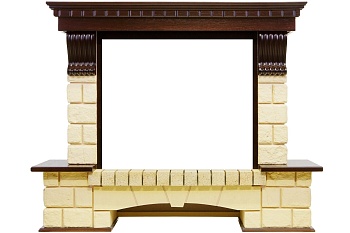 Портал Dimplex Optiflame Pierre Luxe шампань (Symphony 2608/Symphony 2624L) 