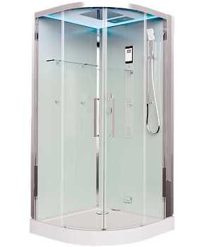 Душевая кабина Timo Premium Impi H-517, 100 x 100 см, стекло прозрачное, профиль хром 