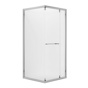 Душевое ограждение Niagara Nova NG-6633-34 (90х90х195) квадрат,хром,двери раздвижные,стекло прозрачное,1 место 