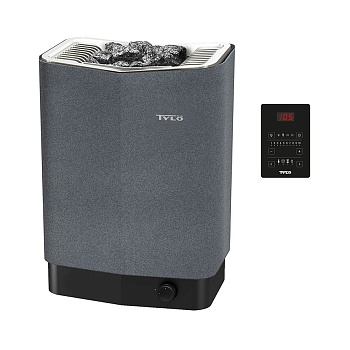 Печь для сауны Tylo Sense Pure 6 (Пульт Pure в комплекте, 6,6 кВт, 4-8 м³, 20 кг камней, серый цвет) 